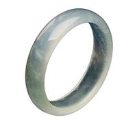 XXHNBF Bracciale da Donna, Natural Jade Grade A Floating Flowers Bangle Light Green Emerald Bracelet Bangle, Wedding/Anniversary/Celebration, with Jewelry Box, 56-62mm,62mm,(56mm)