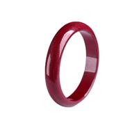XXHNBF Bracciale da Donna, Women's Jade Bangle Bracelet, Natural Jade Bangles, Retro Cinnabar Red Jade Bracelet, for Family Or Friends, with Jewelry Box, 54-64mm,59mm,