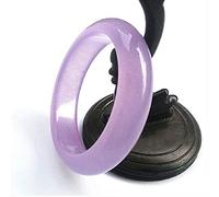 XXHNBF Bracciale da Donna, Womens Jade Bangles, Natural Purple Jadeite Jade Round Bangle Bracelet, Jewelry Fashion Accessories Man Woman, 56-62mm,60-62mm,(58)