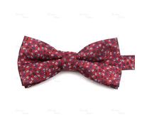 XXHNBF Cravatta da Uomo, Papillon da Uomo Pre Annodato con Motivo Floreale a Forma di Onde, Moda, Papillon, Festa, Lavoro, Matrimonio, Sposo, Farfalla, Vintage, Rosso, Blu, Cravatta(Color15)