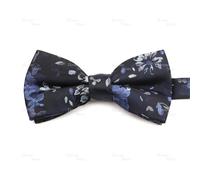 XXHNBF Cravatta da Uomo, Papillon da Uomo Pre Annodato con Motivo Floreale a Forma di Onde, Moda, Papillon, Festa, Lavoro, Matrimonio, Sposo, Farfalla, Vintage, Rosso, Blu, Cravatta(Color13)