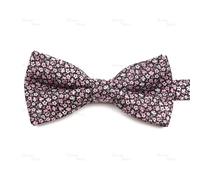 XXHNBF Cravatta da Uomo, Papillon da Uomo Pre Annodato con Motivo Floreale a Forma di Onde, Moda, Papillon, Festa, Lavoro, Matrimonio, Sposo, Farfalla, Vintage, Rosso, Blu, Cravatta(Color17)