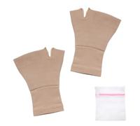 XXHUO Supporto per polso e pollice, 2 pezzi, supporto per pollice per artrite, distorsioni, instabilità della mano, tutore per polso destro e sinistro, guanti a compressione per donne e uomini