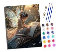 XXHXIE Dipingere con i numeri, fai da te, pittura a olio, set per principianti e ragazzi, pennello e vernice acrilica, 40 x 50 cm, ideale come regalo o come decorazione per la casa
