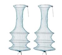 XXIKAXKDO Cestino galleggiante per il pesce, Cestino for pesci telescopico pieghevole, multi livello, grande capacità, installazione rapida, flusso d'aria for kayak