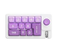 XXINGYULI Accessorio da gioco con tastierino numerico meccanico cablato retroilluminato RGB 12 personalizzato per la compatibilità del computer(Purple)