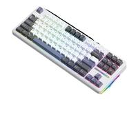 XXINGYULI Accessorio wireless con design con guarnizione RGB per tastiera meccanica Bluetooth a tre modalità per giocatori di computer e uso in ufficio(Ash Star Trek)