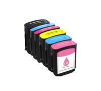 XXINGYULI Cartucce d'inchiostro compatibili con chip HP84 per stampanti Designjet HP84 85 Modelli 30 70 130 130gp 130nr 30gp 30n 90 90gp 90r 10ps 20ps 50ps 120(1SET 6COLORS)