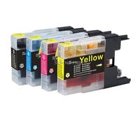 XXINGYULI Cartucce d'inchiostro compatibili LC1240 LC77 LC73 LC79 LC1220 Per stampanti MFC-J430W J6910DW J6710DW J5910DW J6510DW J435W J810DN(1 SET(4PCS))