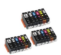 XXINGYULI Cartucce d'inchiostro compatibili PGI-525 CLI-526 per stampanti MG6150 MG6250 MG8150 MG8250 IP4850 IX6550(3 SETS(18PCS))