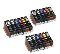 XXINGYULI Cartucce d'inchiostro compatibili PGI-725 CLI-726 per stampanti a getto d'inchiostro MG6170 MG6270 MG8170 MG8270 MG5170 MG5270(3 SETS(18PCS))