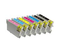 XXINGYULI Cartucce d'inchiostro compatibili T0481 T0482 T0483 T0484 T0485 T0486 Per Stylus Photo R200 R220 R300 R300M R320 R340 RX500 RX600 RX620 RX640(1SET ADD 1PCS BLACK)