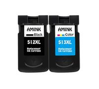 XXINGYULI Cartucce d'inchiostro di qualità per PG512 CL513 compatibili con stampanti MP240 MP250 MP270 MP230 MP480 MX350 IP2700 PG-512 CL-513(1SET)