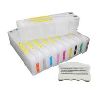 XXINGYULI Cartucce d'inchiostro ricaricabili da 11 pezzi da 700 ml compatibili con Pro 7910 Pro 9910 7900 9900 inclusi chip e resetter chip