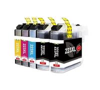 XXINGYULI Cartuccia compatibile per cartucce d'inchiostro LC223 LC223XL per stampante DCP-J4120DW MFC-J4420DW J4620DW 4625DW XL(5Pcs)