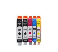 XXINGYULI Cartuccia di inchiostro di ricambio per cartuccia compatibile 655 per Deskjet 4615 4625 3525 5525 6520 6525 6625 Kit stampante(1 SET)