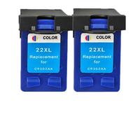 XXINGYULI Cartuccia di inchiostro di ricarica compatibile di ricambio per HP21 HP22 XL per Deskjet F2180 F2200 F2280 F4180 F300 F380 D2300 21XL 22XL(2COLOR)