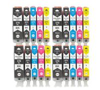 XXINGYULI Cartuccia d'inchiostro 20 pezzi PGI-570 CLI-571 compatibile con MG5750 MG5751 MG5752 MG6850 MG6851 MG6852 TS6050 TS5050 5051(4SET)