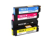 XXINGYULI Cartuccia d'inchiostro a getto d'inchiostro a colori compatibile per 982 982X PageWide Enterprise Color 765dn 780dn MFP 785f 785zs(BKCMY-4COLORS)
