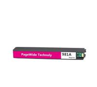 XXINGYULI Cartuccia d'inchiostro compatibile 981 per HP981 981A per stampanti a colori PageWide Enterprise 556xh 586dn 586f E58650dn E55650(1PCS- MAGENTA)