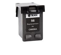 XXINGYULI Cartuccia d'inchiostro compatibile C6656A C6657A per 56 57 56XL 57XL per Deskjet 450 450cbi 450ci 450wbt F4140 F4180 5150 5550(1Pk Black)