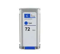 XXINGYULI Cartuccia d'inchiostro compatibile di qualità per HP72 con chip per i modelli T610 T620 T770 T790 T795 T1100 T1120 T1200 T1300 T2300(CYAN)