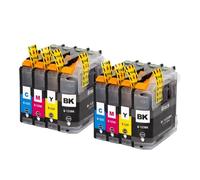 XXINGYULI Cartuccia d'inchiostro compatibile LC123 LC121 per stampanti DCP-J552DW J752DW J132W J152W J172W MFC-J470DW J650DW J870DW(2 SET)