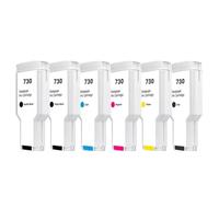 XXINGYULI Cartuccia d'inchiostro compatibile per stampante Designjet T1600 T1600dr T1700 T1700dr T2600 T2600dr 6 colori per 730