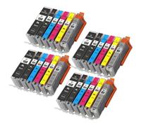 XXINGYULI Confezione da 6 cartucce d'inchiostro compatibili per stampanti IP7210 MG5410 MG5510 MG6410 MG6610 MG5610 MX921 MX721 IX6810 PGI150 PGI-150(4 Set)