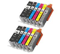 XXINGYULI Confezione da 6 cartucce d'inchiostro compatibili per stampanti IP7210 MG5410 MG5510 MG6410 MG6610 MG5610 MX921 MX721 IX6810 PGI150 PGI-150(2 Set)