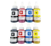 XXINGYULI Kit di ricarica di inchiostro compatibile DYE per varie stampanti L100 L110 L120 L132 L210 L222 L300 L312 L355 L350 L362 L366 L550 L555 L566(70ML-2SET)