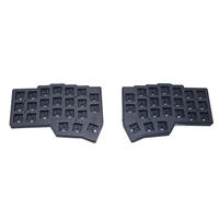 XXINGYULI Kit tastiera ergonomica divisa Corne V4 Modulo tastiera meccanica cablata personalizzata compatibile con VIA per uso ufficio(BLACK MX)