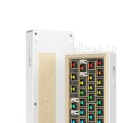 XXINGYULI Kit tastiera meccanica wireless Alloy40 2.0 RGB Tastiera da gioco in alluminio hot swap 49 tasti compatibile con la modalità PC 3(Dawn EPhore Anode)