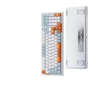 XXINGYULI MCHOSE G98PRO Tastiera meccanica wireless tri-mode personalizzabile con struttura della guarnizione hot swap 99 per accessori per PC da gioco(G98Pro Orange)