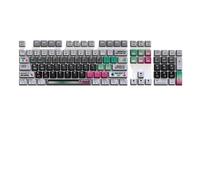 XXINGYULI PIIFOX 129 tasti PBT Set di copritasti trasparenti per tastiera a sublimazione termica compatibile con vari layout Nuclear Power Design Altitudine Tema Keycap Regalo(GRAY)