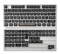 XXINGYULI Profilo del set di copritasti personalizzato PBT ispirato alla civiltà Maya ispirato alla civiltà Maya compatibile con tastiere meccaniche(Black)