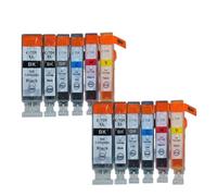 XXINGYULI Set di cartucce d'inchiostro compatibili da 12 pezzi per PGI725 PGI726 da utilizzare con IP4870 IP4970 IX6560 MX886 MX897 MG5170 MG5270 MG5370