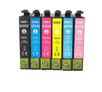 XXINGYULI Set di cartucce d'inchiostro compatibili per stampanti Stylus Photo R200 R220 R300 R300M R320 R340 RX500 RX600 RX620 RX640 T0481 T0486