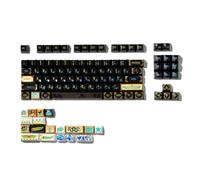 XXINGYULI Set di copritasti con Profilo a Tema Faraone Egiziano, Sublimazione della tintura PBT, copritasti Anime Lucidi, compatibili con tastiere meccaniche(SA 87 Key Set)