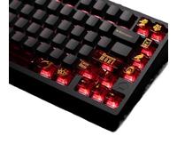 XXINGYULI Set di copritasti Danse Macabre dorato personalizzato per tastiere meccaniche 183 tasti PBT con profilo compatibile da 1,7 mm(183 Key Set)