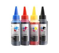 XXINGYULI Set di inchiostri coloranti universali da 100 ml in 4 colori BK CM Y compatibili con le principali stampanti a getto d'inchiostro per cartucce serbatoio(4Color Dye-1set)