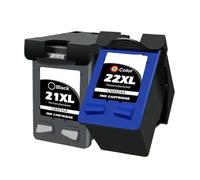 XXINGYULI Sostituzione universale della cartuccia d'inchiostro compatibile 21 22 per stampanti Deskjet F2180 F2200 F2280 F4180 F300 F380 D2300(2pcs)