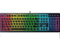 XXINGYULI Tastiera da gioco a membrana Mecha a basso profilo con tasti rivestiti retroilluminati e controlli multimediali compatibili con i sistemi di gioco