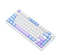 XXINGYULI Tastiera da gioco wireless X85 con Bluetooth Tri-Mode RGB e manopole Meta, funzionalità hot-swap e durata estesa(STARLIGHT WHITE)