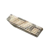 XXINGYULI Tastiera meccanica Bluetooth wireless Gk102 con tre modalità per desktop e notebook da ufficio e giochi e-sport Interruttori verdi(Milk-Gold Axis 3mode)