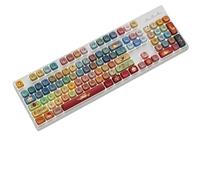 XXINGYULI Tastiera meccanica cablata hot swap 104 Design monocromatico Copertura superiore magnetica compatibile con PC da gioco(WHITE A)