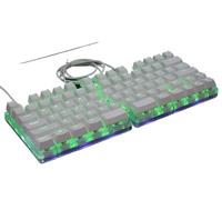 XXINGYULI Tastiera meccanica retroilluminata rosa personalizzata divisa 78 cablata per tablet programmabile per giocatori PC destrorsi e mancini(G)