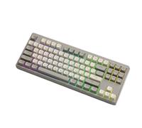 XXINGYULI Tastiera meccanica wireless 87 a doppia modalità con design ergonomico di lunga durata per ufficio e giochi(Cheese)