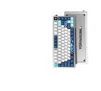 XXINGYULI Tastiera meccanica wireless a tre modalità Tastiera da gioco hot swap con schermo RGB in alluminio per giocatori PC PD75M(Sliver B)