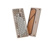 XXINGYULI Tastiera meccanica wireless EVO80 Tri Mode in alluminio personalizzato sostituibile a caldo con compatibilità QMK e VIA per PC(Sandgold)